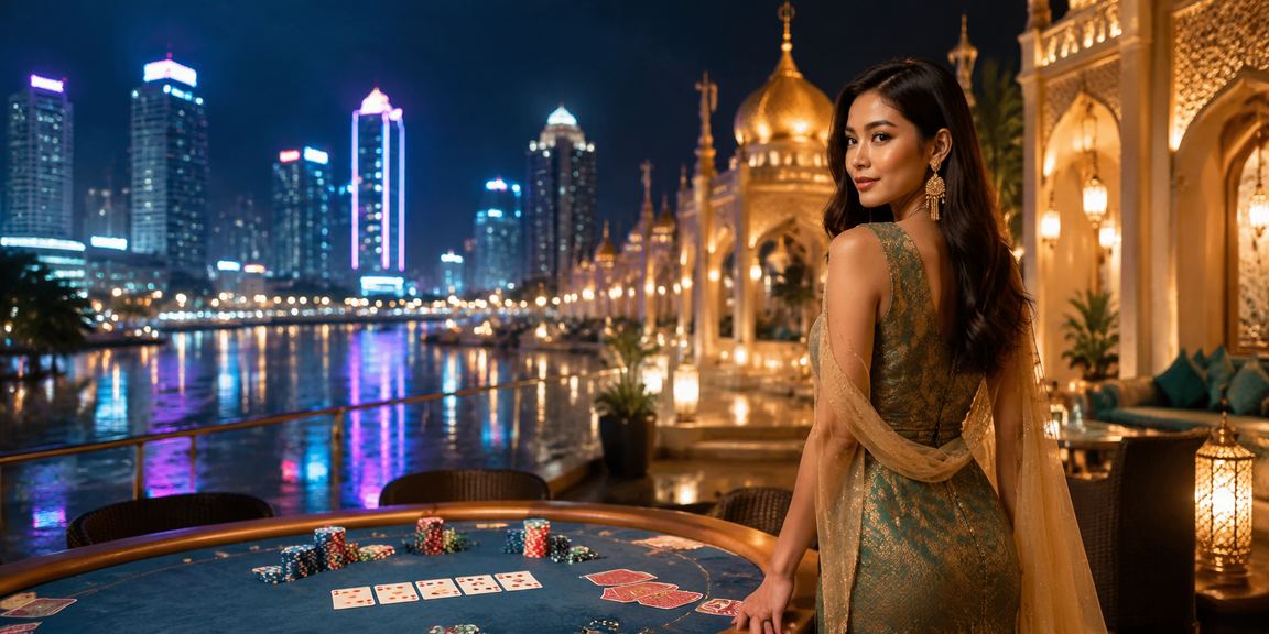 Permainan poker dalam talian sempena Hari Raya bergaya Melayu di Petaling Jaya Selangor